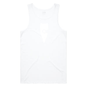 adult-mens-stylish-white-two-tone-gym-tank-top-singlet-shirt-emblem-chllen-lifestyle-wear