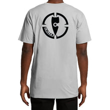 Load image into Gallery viewer, adult-mens-white-black-inbound-shirt-chill-t-shirt-chllen-lifestyle-wear-casual_streetw-wear-model-back