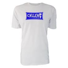 Load image into Gallery viewer, adult-mens-white-blue-shirt-viben-chill-chllen-lifestyle-wear