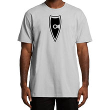 Load image into Gallery viewer, adult-mens-white-casual-t-shirt-apparel-defiant-collection-chllen-lifestyle-wear-model