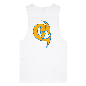 adult-mens-white-orange-blue-two-tone-gym-wear-tank-top-singlet-shirt-evolve-chllen-lifestyle-wear