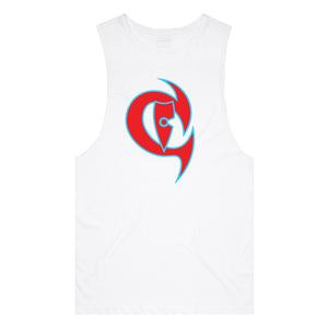 adult-mens-white-red-fluro-light-blue-two-tone-gym-wear-tank-top-singlet-shirt-evolve-chllen-lifestyle-wear