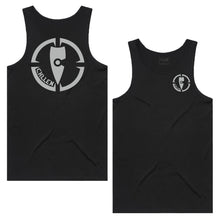 Load image into Gallery viewer, adults-mens-black-grey-two-tone-tank-top-singlet-shirt-casual-gym-wear-chllen-lifestyle-wear