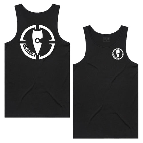 adults-mens-black-white-two-tone-tank-top-singlet-shirt-casual-gym-wear-chllen-lifestyle-wear