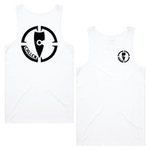 Load image into Gallery viewer, adults-mens-white-black-two-tone-tank-top-singlet-shirt-casual-gym-wear-chllen-lifestyle-wear