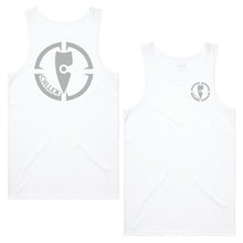 Load image into Gallery viewer, adults-mens-white-grey-two-tone-tank-top-singlet-shirt-casual-gym-wear-chllen-lifestyle-wear