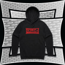 Load image into Gallery viewer, Adult Mens Stylish Chill Black Red Hoodie Jumper Aussie Australian lifestyle wear clothing brands CHLLEN Lifestyle Wear