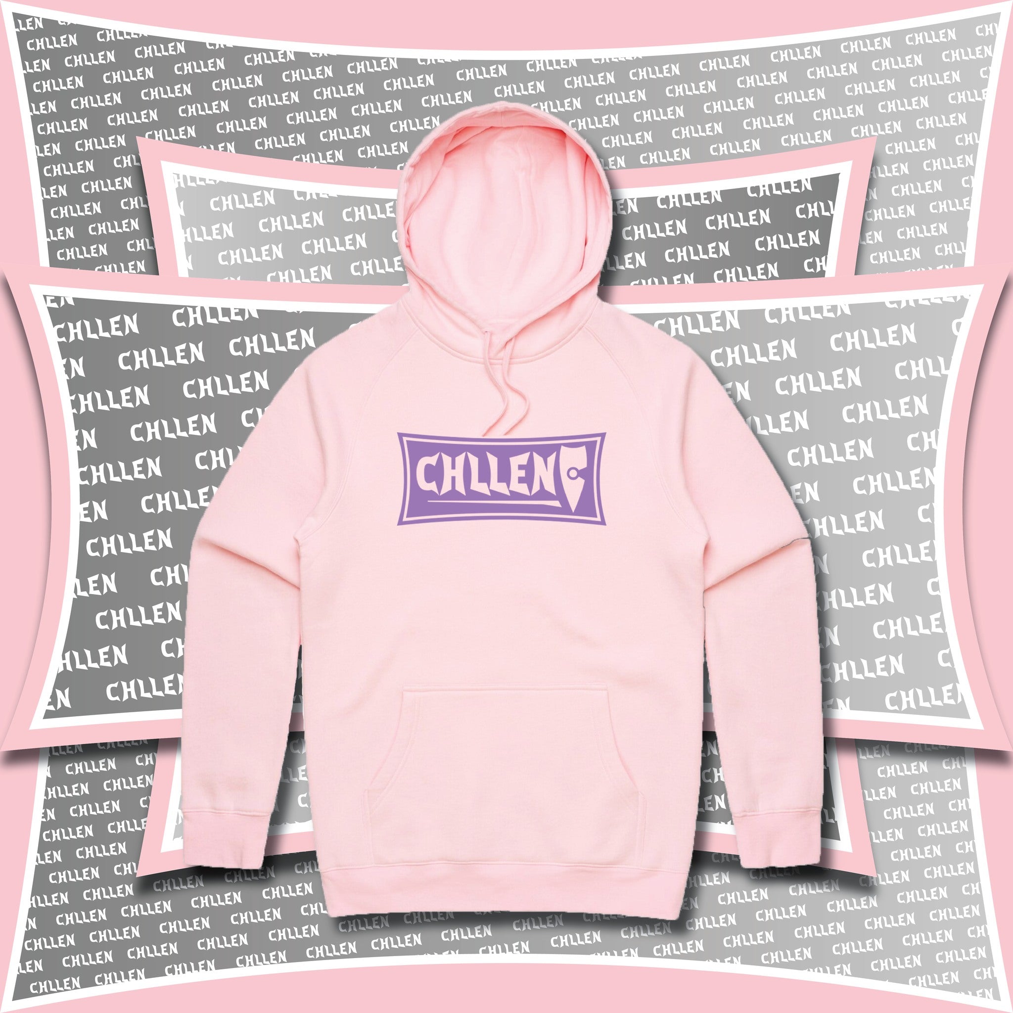 Clickbait store pink hoodie