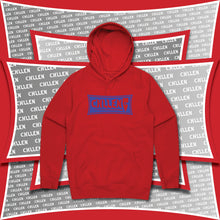Load image into Gallery viewer, Adult Mens Stylish Chill Red Blue Hoodie Jumper Aussie Australian lifestyle wear clothing brands CHLLEN Lifestyle Wear
