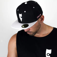 Load image into Gallery viewer, chillen chllen lifestyle wear black-white snapback hat 1st edition (2)