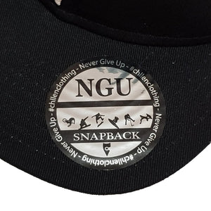 black white snapback hat cap chllen lifestyle wear chillen clothing chillin apparel