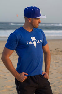 chillen chllen lifestyle wear casual blue-white shirt t-shirt tee blue-white snapback hat