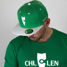 Load image into Gallery viewer, chillen chllen lifestyle wear green-white snapback hat 1st edition