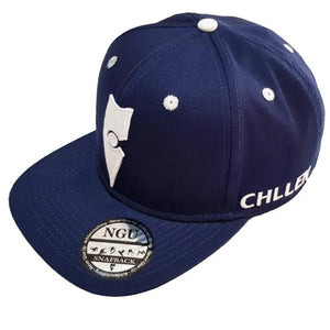 navy blue white snapback hat cap lifestyle wear chllen chillen clothing chillin apparel