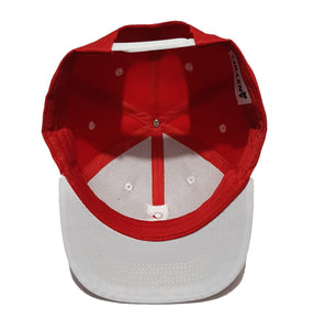 chillen chllen lifestyle wear red-white snapback hat 1st edition