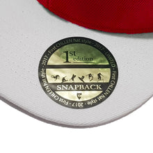 Load image into Gallery viewer, chillen chllen lifestyle wear red-white snapback hat 1st edition