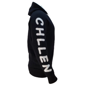 chillen chllen lifestyle wear stylish black-white jumper hoodie