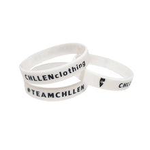 Load image into Gallery viewer, chillen chllen lifestyle wear white silicone wrist band
