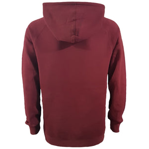 chllen lifestyle wear adults mens stylish burgundy hoodie brand logo deluxe back