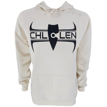 Load image into Gallery viewer, chllen lifestyle wear adults mens stylish cream hoodie brand logo deluxe front