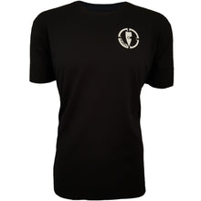 Load image into Gallery viewer, mens black tee shirt chllen lifestyle wear inbound front