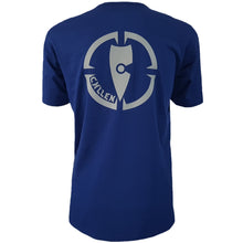 Load image into Gallery viewer, mens blue tee shirt chllen lifestyle wear inbound back