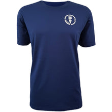 Load image into Gallery viewer, mens blue white tee shirt chllen lifestyle wear inbound front