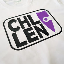 Load image into Gallery viewer, mens purple tee shirt radiate apatite logo chllen lifestyle wear