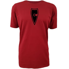 Load image into Gallery viewer, mens red black stylish defiant t-shirt tee chllen lifestyle wear