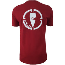 Load image into Gallery viewer, mens red tee shirt chllen lifestyle wear inbound back