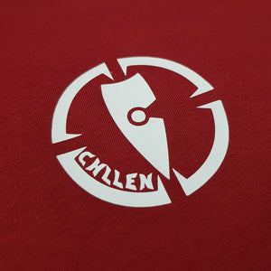 mens red tee shirt chllen lifestyle wear inbound logo