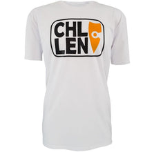 Load image into Gallery viewer, mens stylish fluro orange tee shirt radiate sodalite logo chllen lifestyle wear