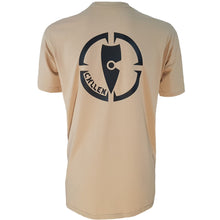 Load image into Gallery viewer, mens tan tee shirt chllen lifestyle wear inbound back