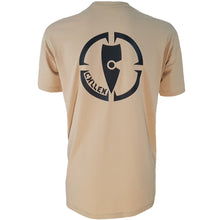 Load image into Gallery viewer, mens tan tee shirt chllen lifestyle wear inbound back