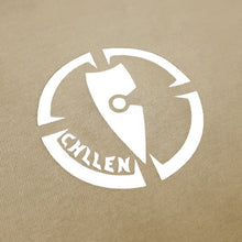 Load image into Gallery viewer, mens tan white tee shirt chllen lifestyle wear inbound logo