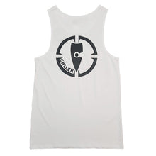 Load image into Gallery viewer, mens white tank top singlet casual wear chllen lifestyle wear inbound back