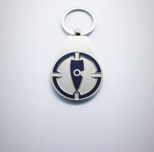 Load image into Gallery viewer, navy blue key ring navy blue key chain metal key ring metal key chain chllen lifestyle wear target