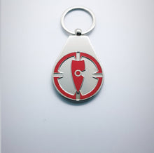 Load image into Gallery viewer, red key ring red key chain metal key ring metal key chain chllen lifestyle wear target