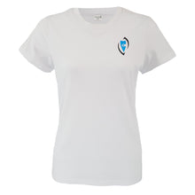 Load image into Gallery viewer, womans light blue ignite tee shirt top chllen lifestyle wear womans wear