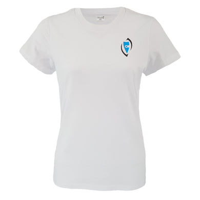 womans light blue ignite tee shirt top chllen lifestyle wear womans wear